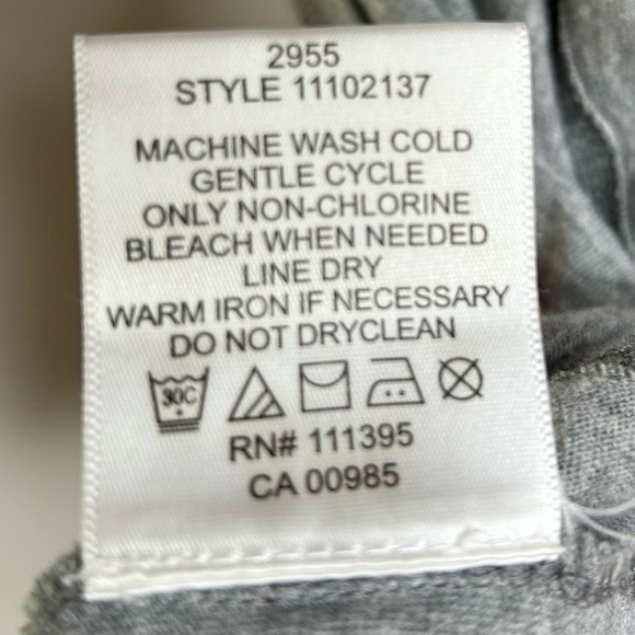 Tory Burch Sleeveless Tunic with Black Jewel Neckline Tie Detail Grey Large - Picture 8 of 8